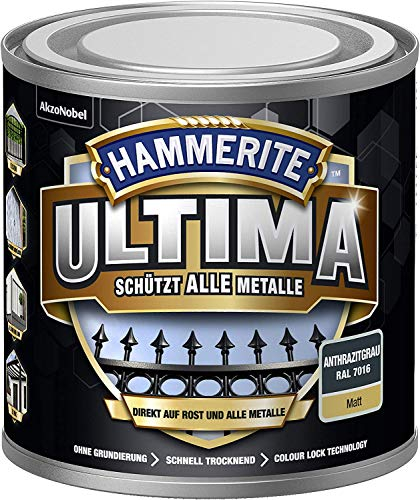 Hammerite Ultima Matt, Metallschutzlack, Schokoladenbraun RAL8017, 250ml