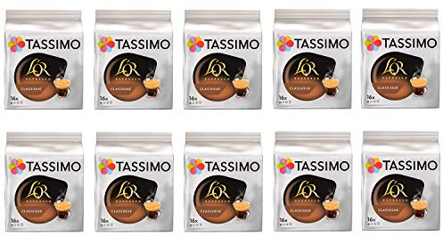 Tassimo LOr Espresso Classic Coffee Pods - 10 Packs (160 Drinks)