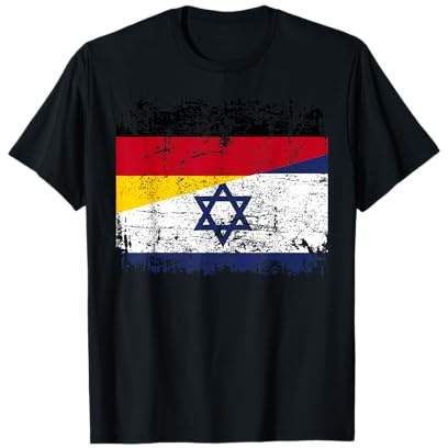 ISRAEL DEUTSCHLAND Freundschaft Flagge T-Shirt