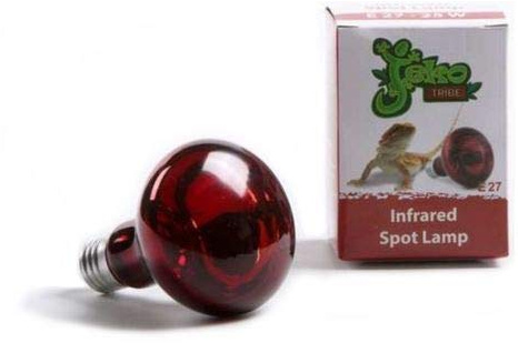 JEKOTRIBE LAMPADA a raggi INFRAROSSI SPOT R80 per TERRARI e piccoli animali 75 WATT