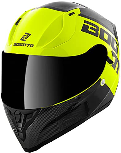 Bogotto V128 BG-X Helm, schwarz/gelb, XL