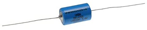 vhbw pila cilindrica al litio ER14250 - Batteria speciale con contatti a saldare (1200mAh, 3,6V, Li-SOCl2)