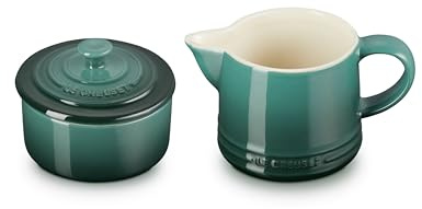 Le Creuset Stoneware Signature, Artichaut Cream & Sugar Set, Cream: 300 ml, Sugar: 8oz