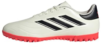 Adidas Unisex Copa Pure II Club Turf Boots, Ivory/Core Black/Solar Red, 44 2/3 EU