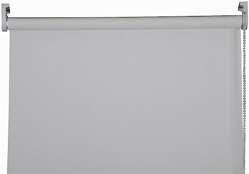 Apex Furnishings Light Grey Blackout roller blinds for windows, Thermal Insulated UV Protection Child Safety Trimmable Easy Fit Home office Window Blinds W 90cm x L 165cm