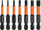 Teocpai 7pcs 50mm Embout Allen Visseuse Hex Tige Tournevis en Acier S2 Embouts de Tournevis Magnétiques à Queue de 1/4 Pouce