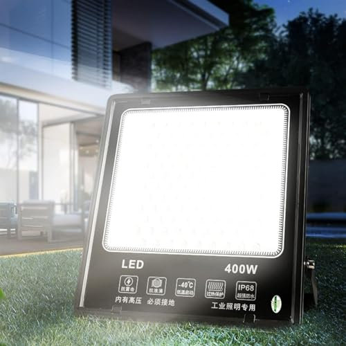 Foco Proyector Led 6500K for Exteriores, Luces de Seguridad LED Blancas de 50-400W, Foco LED Exterior Impermeable IP68, Aplique de Pared for jardín, Pasillo, iluminación Interior y Exterior ( Size : 4