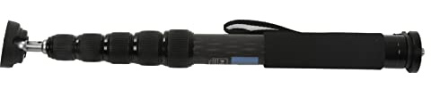 Monopode Télescopique pour Appareil Photo SLR à 6 Sections, Monopode Portable en Fibre de Carbone pour la Photographie Professionnelle, Hauteur étirée Maximale de 166 Cm