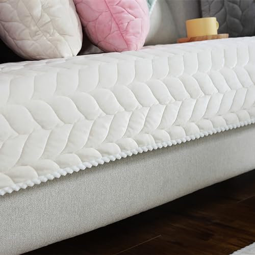 YWQJL Sofabezug 1 2 3 4 Sitzer Sofaschoner rutschfest Couchbezug L Form Waschbarer Dekor Perim Sofa Decken Sofaschutz Katze Hund Decke Doppelseitiger Gesteppter(I,70x90 cm)