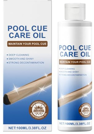 zwxqe Billardqueue-Wartungsöl, langanhaltender Billardqueue-Conditioner, Billardschaftreiniger, Queue-Stick-Pflegelösung, Holzschaft-Wartung, Pool-Queue-Pflegeprodukte, 100 ml Billardqueue-Öl