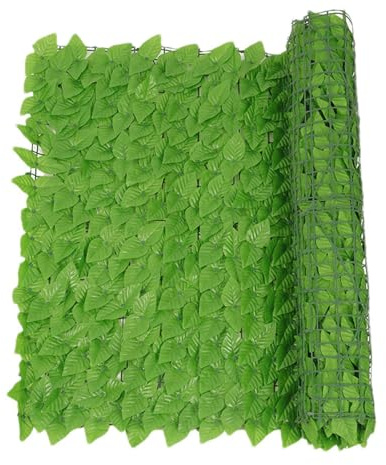 Valla De Protección Visual | Hiedra Artificial Pantalla 2x0.5m | Hiedra Artificial Vallas Decorativas Para Jardín | Pantalla Cerca Privacidad Hiedra Artificial | Rollo Seto Hojas Artificiales