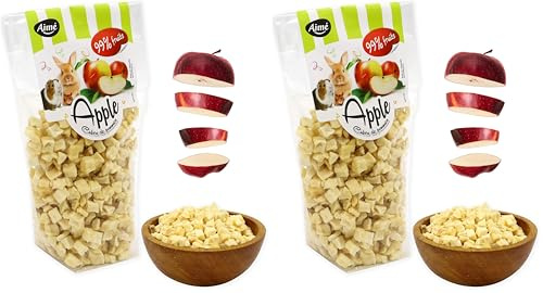 AME Dolci Snack Chips di Mela per Conigli/roditori 60 g (Confezione da 2)
