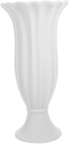 KAILIKETIY Vaso per Fiori da Cimitero in Materiale Ceramico di Contenitore Commemorativo per Tomba Decorazione per Lapide Fiori Freschi o Artificiali