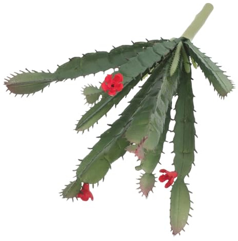 Warmhm Piante Grasse Finte Mini Artificiali in Plastica Fiore, Decorazioni da Scrivania per Ufficio e Casa, Design Realistico e Colore Verde per Arredo Interno