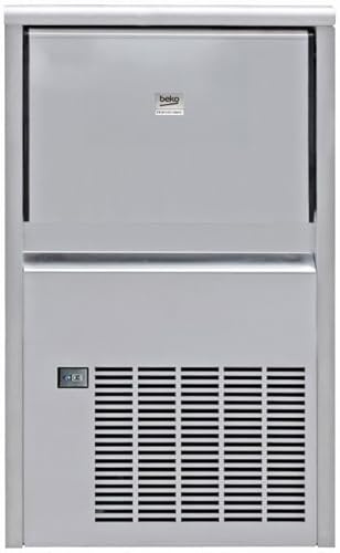 Beko Professionnel, machine à glaçons ADN 108 BP, pour un usage commercial. Production de glace en 24 heures (kg): 25, capacité de stockage de glace (kg):6, boîtier en acier inoxydable