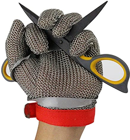 Guanti Resistenti al Taglio, Guanti antitaglio da Esterno, antitaglio, per Cucina, Giardino, Pesca, Sicurezza sul Lavoro, universali per Mancini e
