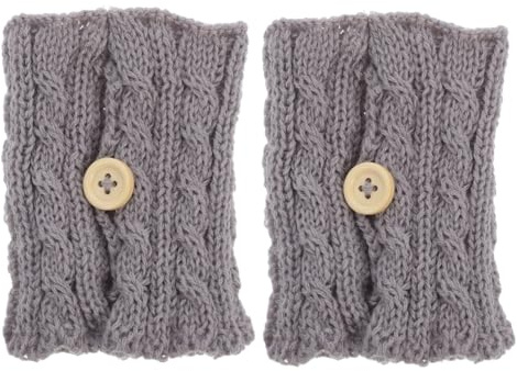 Garneck 2 Stück Gestrickte Becherhüllen aus Weichem Material Isolierende Tassenwärmer für Heiße und Kalte Getränke Schützende Sleeve für Glas Kaffeetassen Stilvoll und Wiederverwendbar