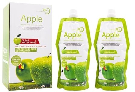 Natural Apple Hair Dye Cream, Herbal Apple Black Hair Dye Extract Cream, Grey Coverage, Shampoo for Men and Women, Home Use Healthy Hair Colour (96 Hours)
