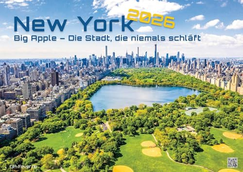 New York - die Stadt, die niemals schläft - 2026 - Kalender DIN A2: Der Wandkalender mit den schönsten Motiven New Yorks für das Jahr 2026 im extragroßen Format DIN A2 (ca. 60 x 42 cm)!