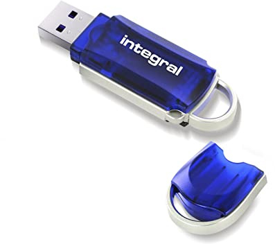 Integral Memory Courier INFD128GBCOU 128GB USB-Stick königsblau, Silver, Blau