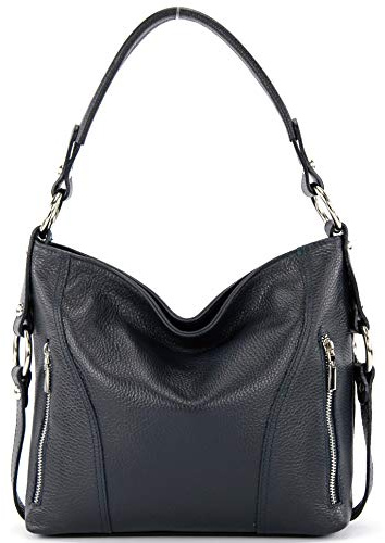 modamoda de T202 Damen Leder Henkeltasche Schultertasche handmade in Italy