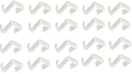 Votoka 20x Fensterhaken Fensterclip Türhaken Fensterdekoration fast transparent Tür Dekohaken für Fenster & Türen