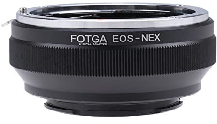 Fotga Adaptador de objetivo para Canon EOS EF EFS a cámara réflex Sony NEX-7 NEX-F3 A6000 A6100 A6300 A6600 A7 A7R A7S II III IV A9 II A7C A1 ZV-E10