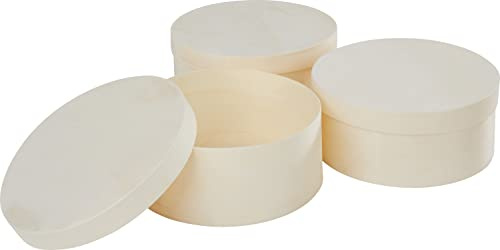 VBS Spanschachtel Rund, Ø 12 cm, 3 Stück
