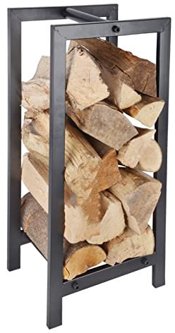 Estante para Leña Estantes Modernos para Leña 60cm De Altura, Soporte De Almacenamiento De Troncos De Alta Resistencia para Estufa De Leña/Hoguera De Patio, Soporte para Cubo De Leña