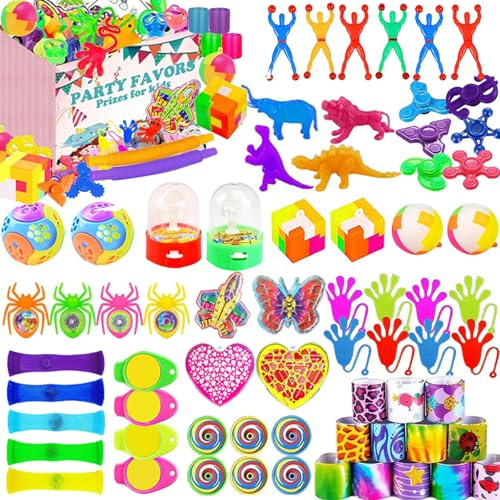 WAKSOX Piñata Cumpleaños Infantil 67 Juguetes de Fiesta a Granel, Piñata Cumpleaños Infanti Rellenar Bolsas de Fiesta, Premios de Clase, Party Favores Juguetes para Niñas Niños Carnavales