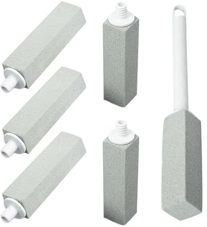 Bimsstein für die Toilettenschüsselreinigung,Bimsstein-Toilettenschüsselreiniger,Bürstenstab für Badezimmer | Extra starke Toilettenschüssel-Reinigungsbürste, Flecken-, Kalk-, Hartwasserring- und Rein