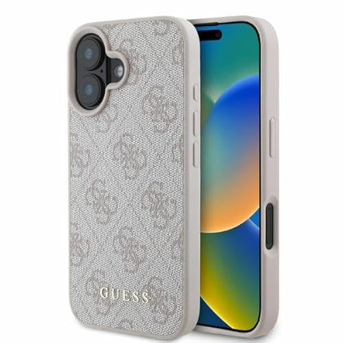 CG MOBILE Guess GUHCP16SG4GFPI Hülle für iPhone 16 6.1 Rosa hardcase 4G Classic