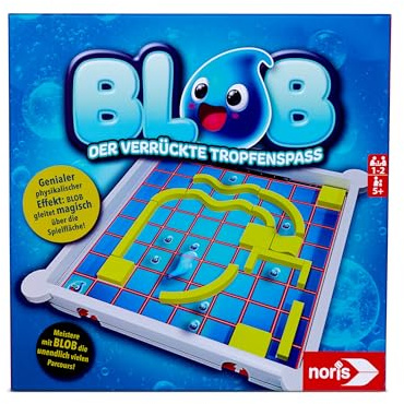 Noris Blob 606064711 - Gioco di abilità innovativo con effetto wow per bambini, labirinto con infinite sfide, 1-2 giocatori