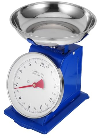 Vintage Scale 10kg Detachable with Tray Mechanical Blue Kitchen