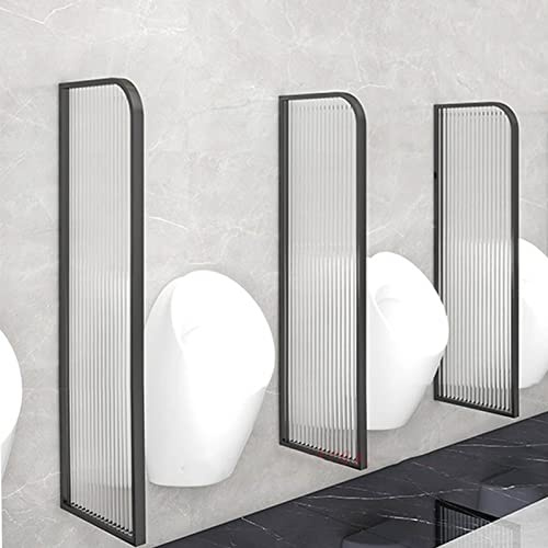 Urinario de pared Urinarios de acero inoxidable Urinarios de pared para hombres Mampara de inodoro, Divisor de urinario de baño moderno, Marco de acero inoxidable y partición de panel de vid