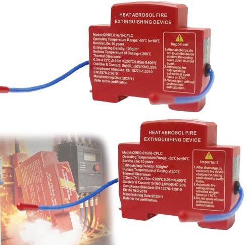 Extintor Cuadro Electrico, Hot Aerosol Cuadro Electrico，2 Pcs 30g | Extintor Para Automatico Cuadro Electrico, Panel Electrico Y Sistema De Almacenamiento