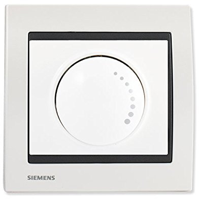 Va et Vient Variateur 500W Blanc Delta Iris + Plaque Métal Blanc