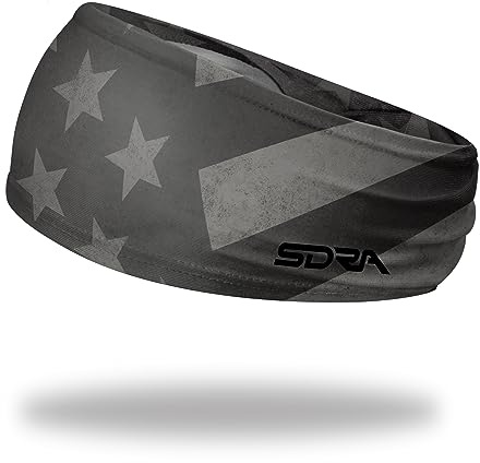 Suddora Country Flag Headbands - Wide US National Flag Headbands for Sports Events, Non-Slip Fabric Sweatbands for Soccer, Tennis, Workout, Costume