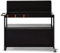 BRASERO - Carrello Infinite 100 per plancha - Carrello da giardino esterno, 3 ripiani, 100 cm, credenza anti-vento, facile da spostare, in acciaio, colore: Nero