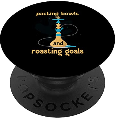 Packing Bowls And Roasting Goals Tube Hookah PopSockets Swappable PopGrip