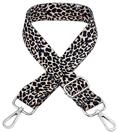 Handtaschengurte Damen, Asudaro 3,8 cm Leopard Tragegurt Schultergurte Verstellbare Länge 80-140 cm Schulterriemen Ersatz Gürtel für Damen und Herren, Mädchen DIY Zubehör für Tasche Typ 11