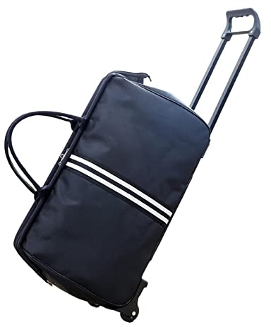 Harilla Weekender Tasche mit 2 Rollen Gepäck Reißfester Trolley Reisegepäck Taschen Tragetasche, EIN