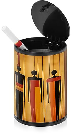 Minimalistischer weiblicher großer Aschenbecher für Zigaretten mit Deckel, geruchsdicht, Edelstahl, tragbar, rauchfrei, Terrasse, Zigarettenstummel, Behälter