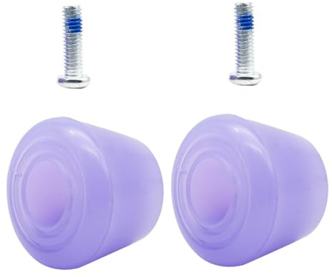 Sosoport Bloc de Frein Assurant la Sécurité et L'arrêt en Patinage en PU et Métal Pourpre Accessoire Réglable pour Patins à roulettes Double Rangée