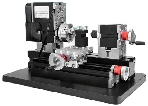 Mini torno Mtetal de bricolaje, kit de torno giratorio eléctrico de 60W, amoladora multifuncional ajustable de 12000 RPM, herramienta para trabajar la madera para metales blandos, vidrio, plásticos