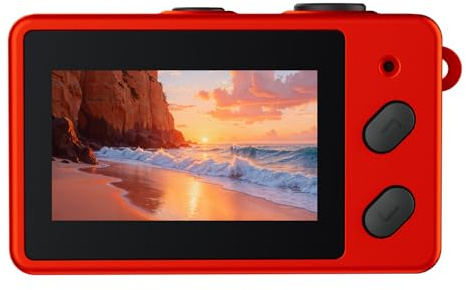 Portachiavi con mini fotocamera, schermo IPS da 0,96 pollici, per bambini, adolescenti, ragazze e principianti, supporto mini videocamera compatta, scheda di memoria da 128 GB, ultra leggera da 16,6 g