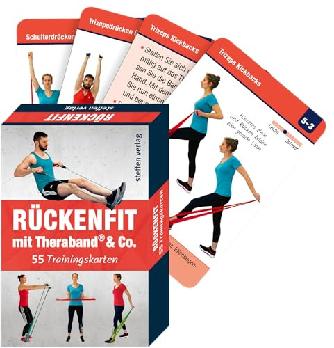 Trainingskarten: Rückenfit mit TheraBand® & Co.: 55 Trainingskarten