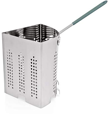 WAS 2143 361 Edelstahl Viertelkocheinsatz für Pasta, 19cm Hohe