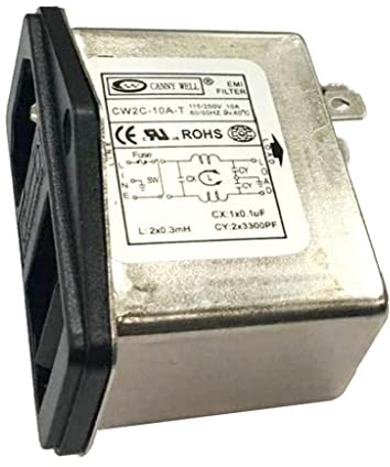 Oshhni EMI Rfi 250v 10a Cw2c-10a-t Soppressore di Rumore della di Alimentazione