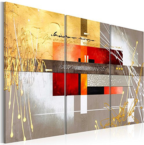 murando Cuadro Acústico Abstracto 120x80 cm espuma acústica absorbe el sonido aislamiento lienzo de 3 piezas Impresión Artística Decoración de Pared a-A-0110-b-f